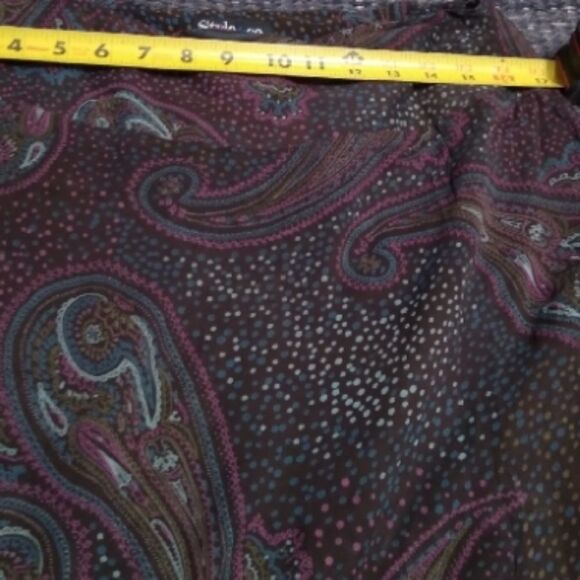 STYLE & CO. chiffon skirt paisley 10p - Picture 6 of 7